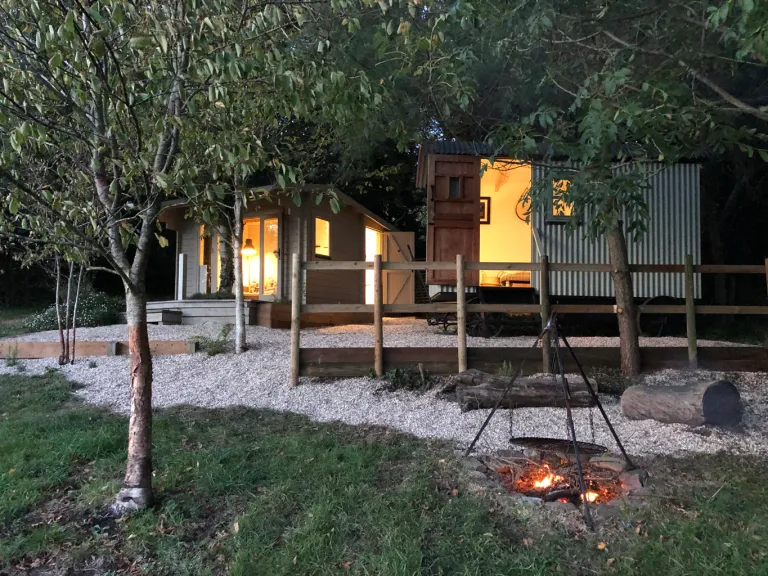 Glamping at Little Waddon Vineyard